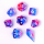 Wyrmforged Rollers Rounded Edge 8pc Dice Set - Unicorn Tears